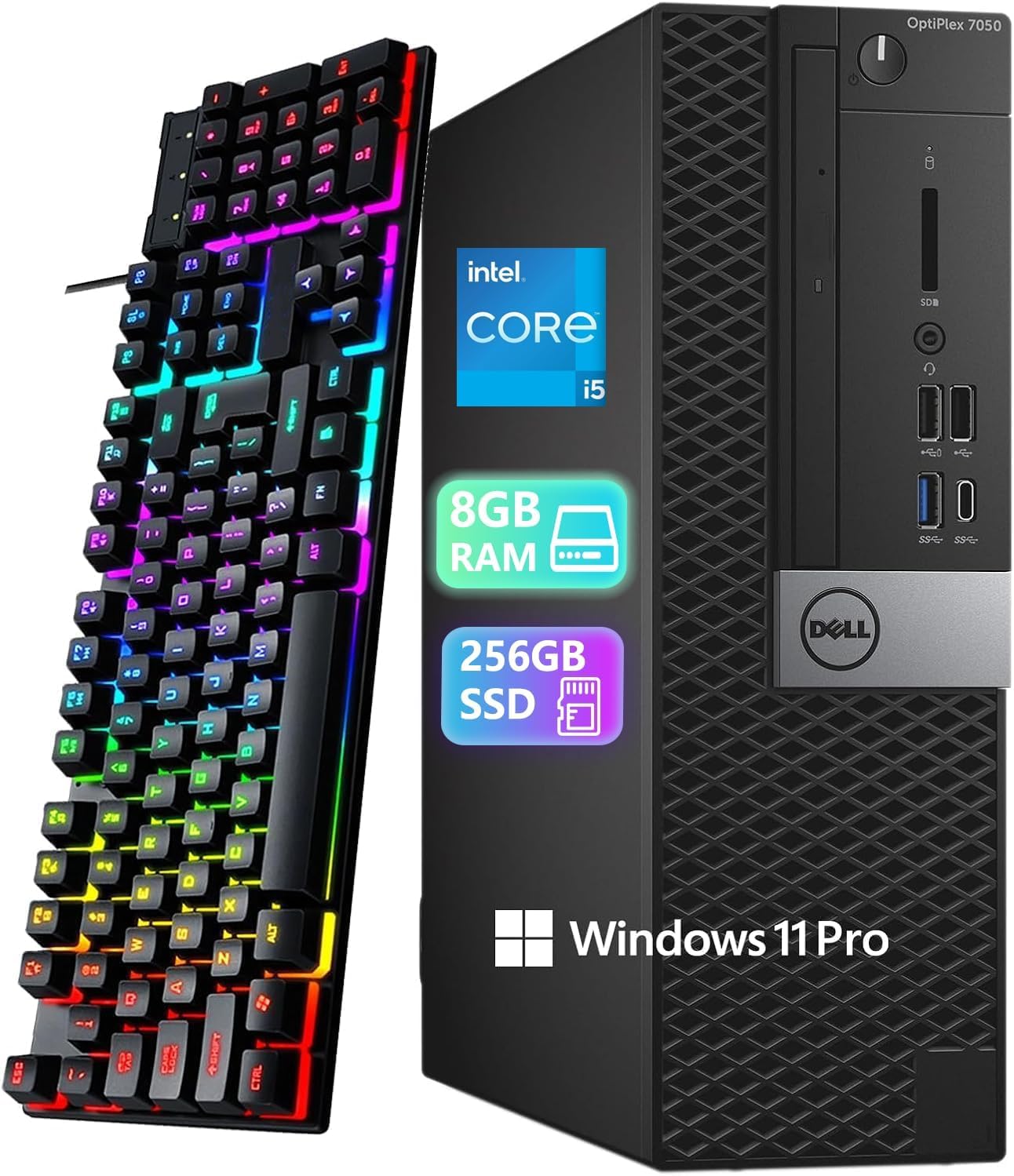 Dell Optiplex 7050 SFF Desktop Computer PC | Windows 11 Pro | Core