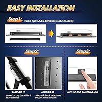 Vista 5 de Luz de cúpula UTV alimentada por baterías, montaje en barra enrollable, luz interior LED, luces de persecución, luces de mapa para UTV SXS Polaris