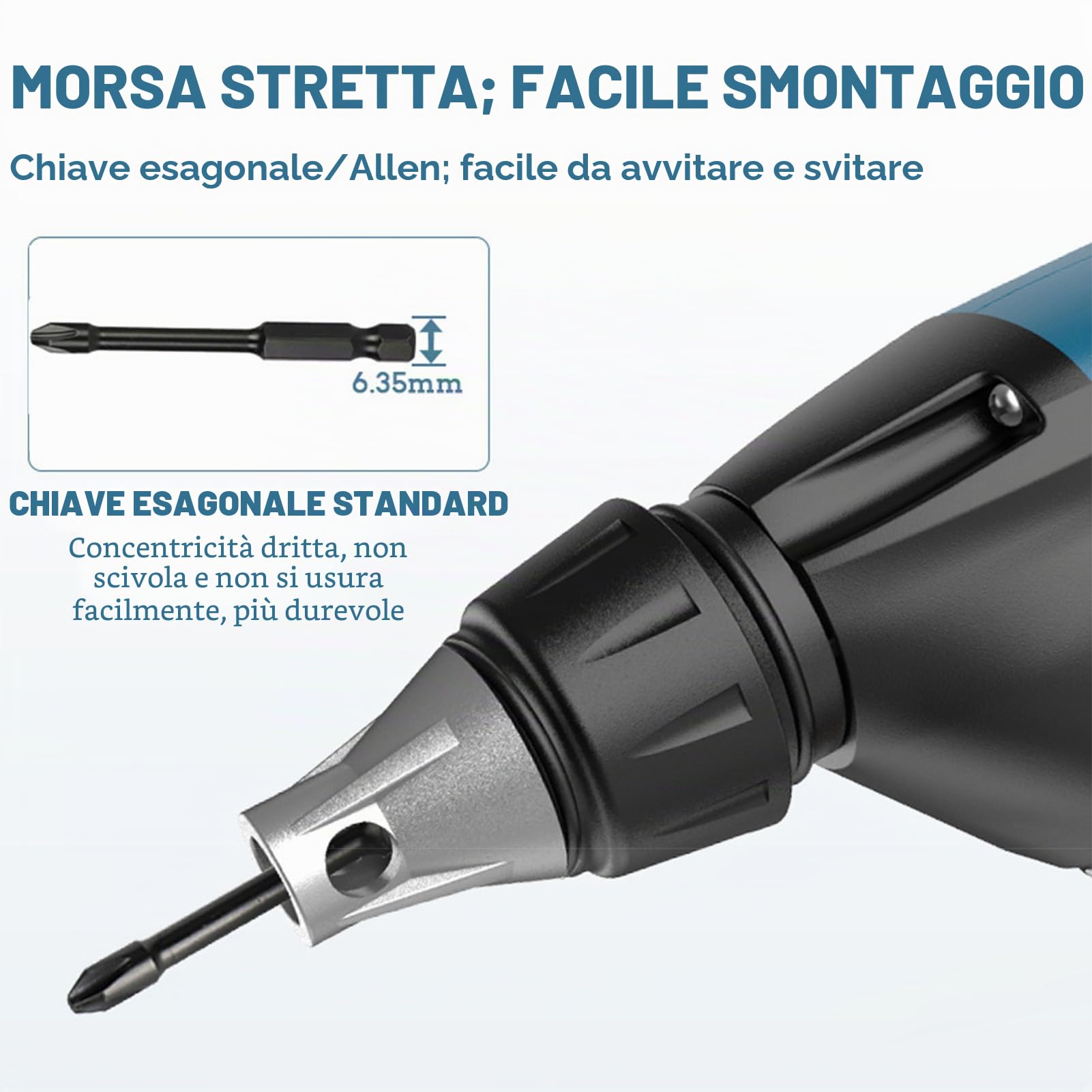 banapoy Pistola Avvitatrice per Cartongesso a Batteria, Kit Avvitatore per Cartongesso e Cacciavite Ad Avanzamento Automatico con Cassetta degli Attrezzi, Pistola Sparachiodi Catena