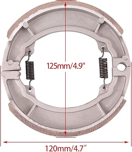 Miniatura 3 de WOOSTAR Reemplazo de zapata de freno de tambor para Roketa Sunl Jonway Taotao 50cc 110cc 125cc 150cc 250cc ATV 4 Wheeler Quad Scooter