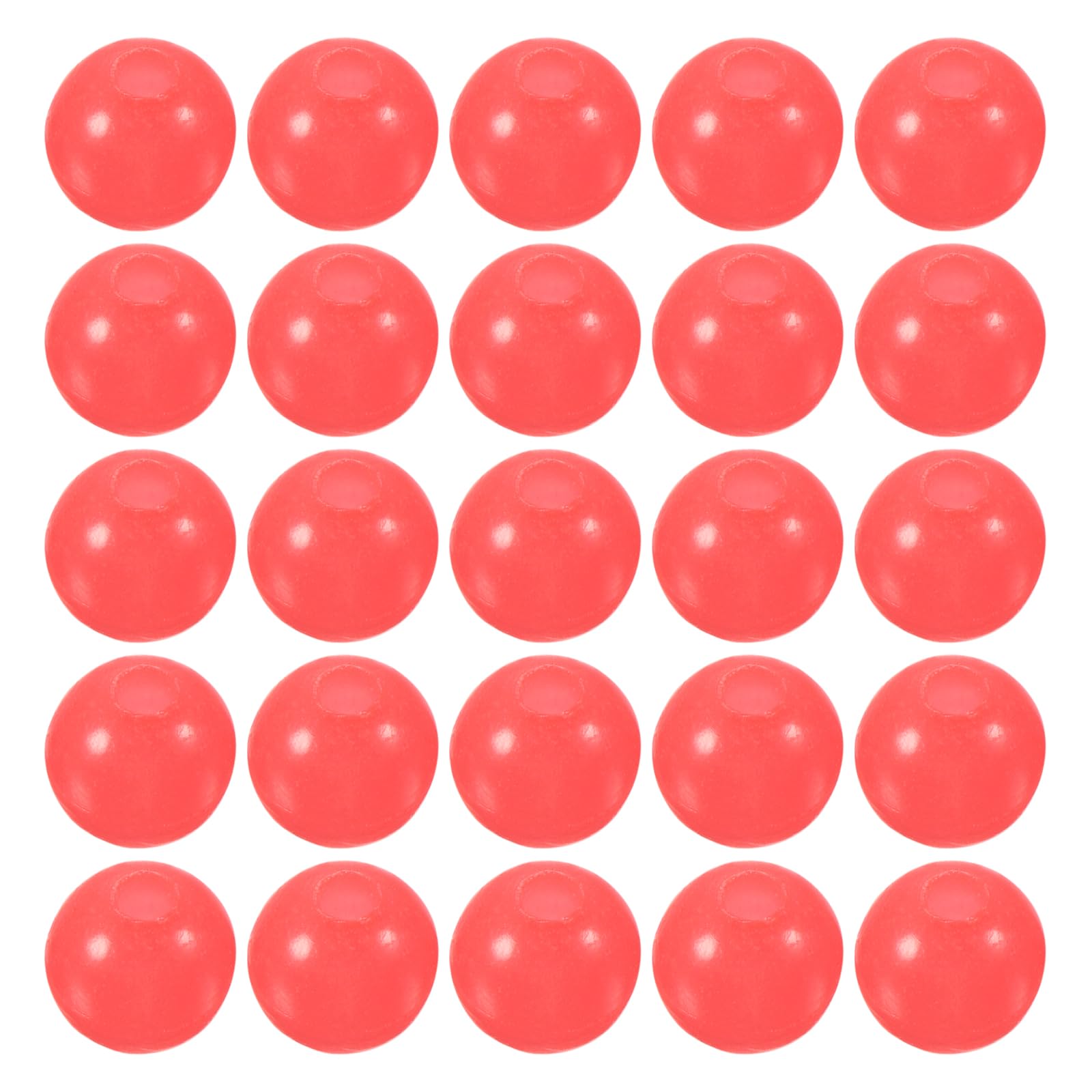 M METERXITY 200 Pcs Glow Fishing Beads - Plastic Luminous Round Soft Bait Egg Lure Rigs Apply to Outdoor Tackle Tool (3mm, Red) โ image 1