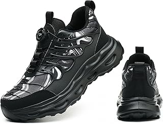 Sicherheitsschuhe Herren Damen Leicht Arbeitsschuhe Sportlich Stahlkappenschuhe mit Stahlkappe rutschfest Atmungsak