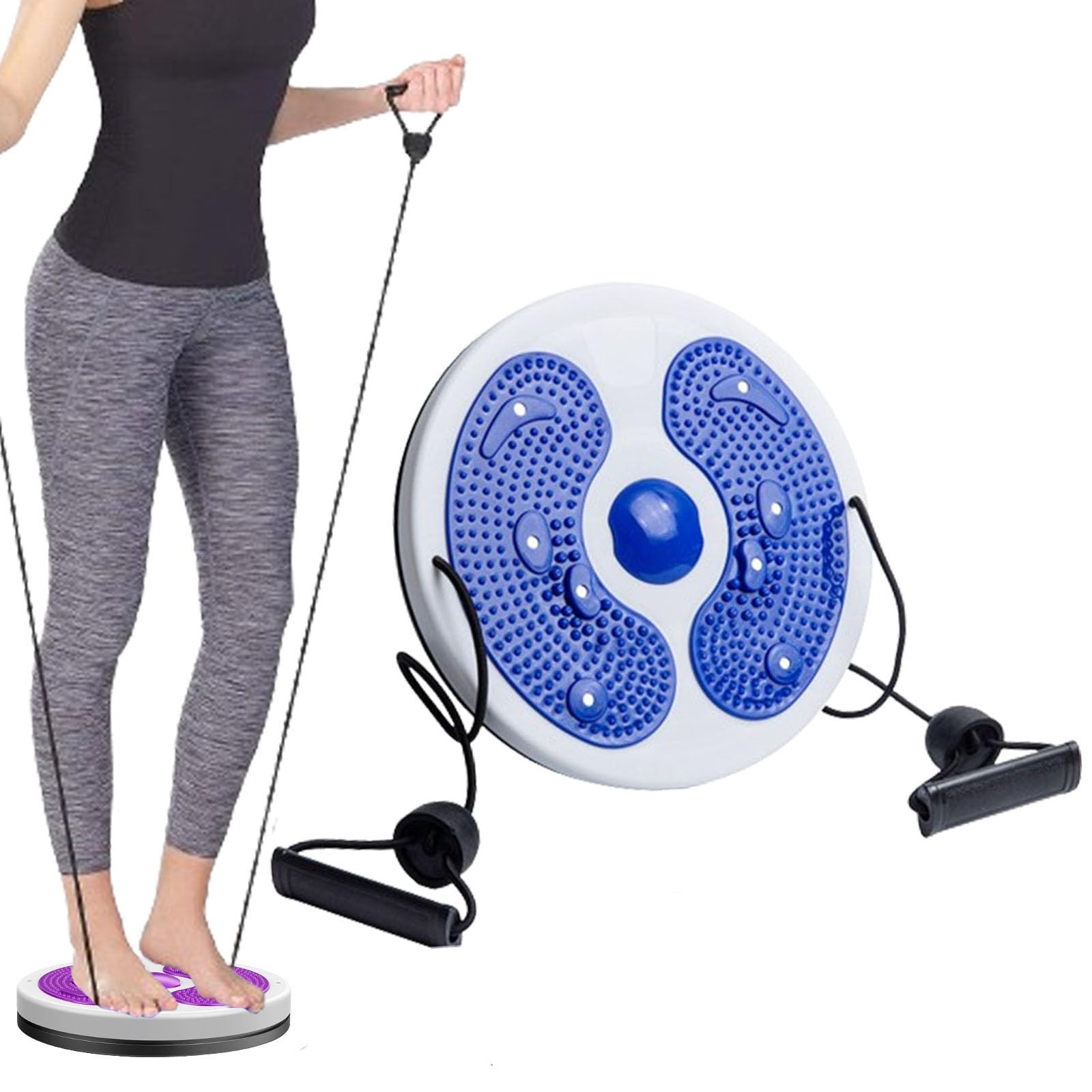 Disque De Torsion De Taille Avec Cordon De Serrage Et Massage Des Pieds - Plateau Tournant Fitness à Domicile