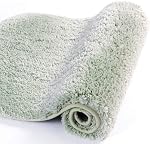Walensee Large Bathroom Rug (24 x 72, Slate) Extra Soft and Absorbent Shaggy Bathroom Mat Machine Washable Microfiber Bath Mat for Bathroom, Non Slip Bath Mat, Luxury Bathroom Floor Mats