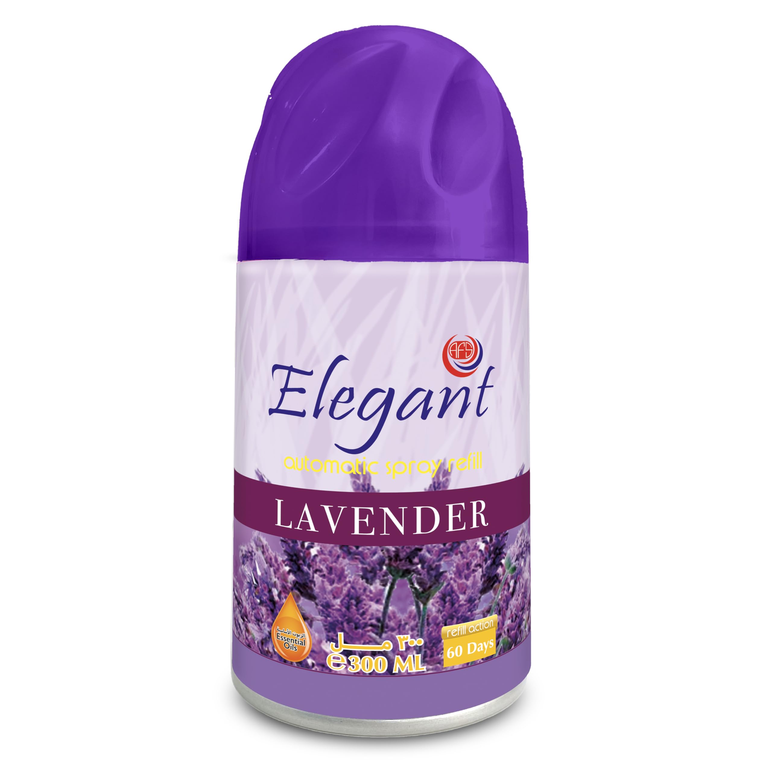 Elegant Automatic Spray REFILL – LAVENDER – Air Freshener REFILL for Home And Bathroom – Perfumed Spray For Dispenser, Made With ESSENTIAL OILS