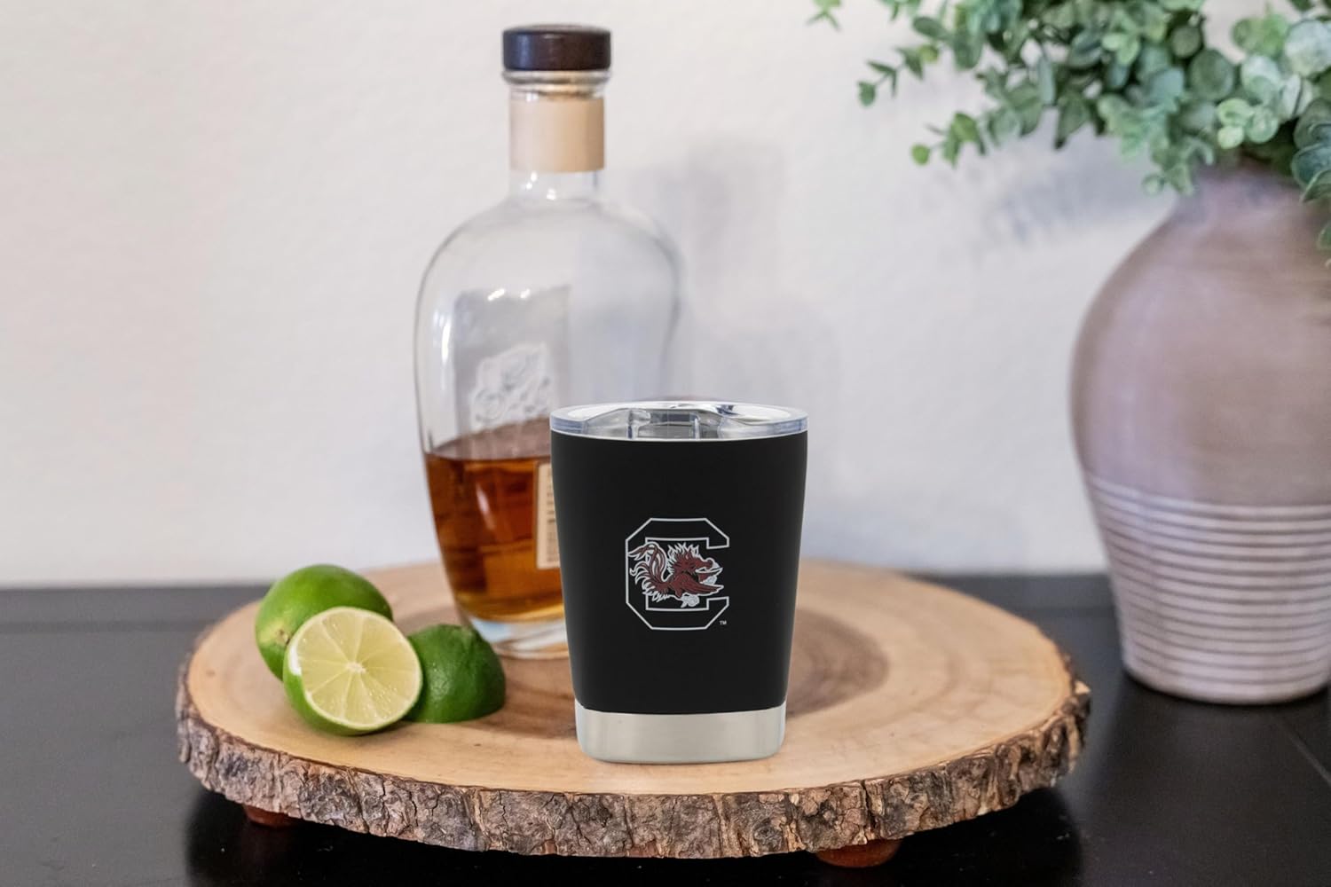 NCAA 12 oz. Stainless Steel Tumbler - Perfect Wine Glass, Whiskey Glass for Game Day (South Carolina)