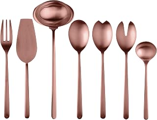 Mepra SpA Rose Gold Linea - Juego de servir (7 piezas), color bronce