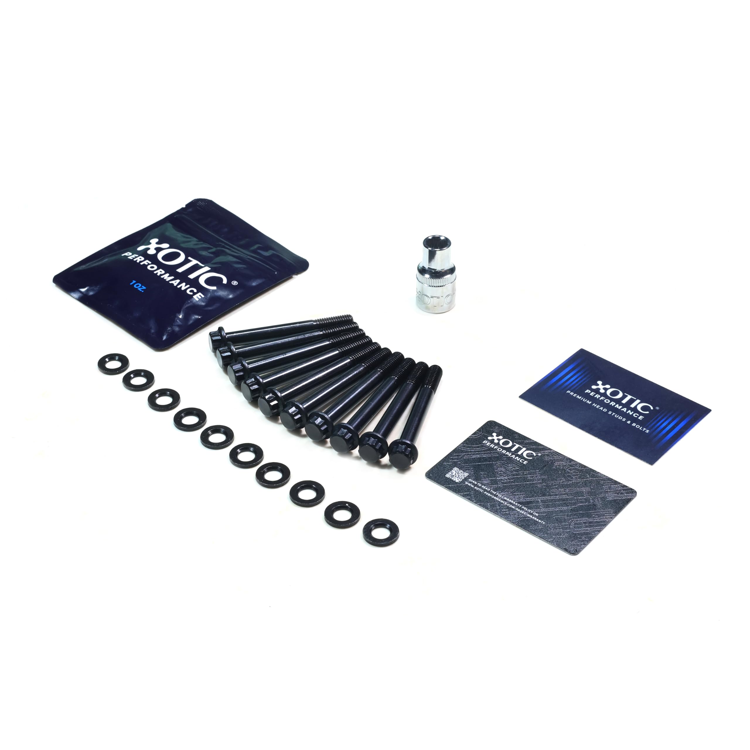 12-Point Cylinder Head Stud & Nut Kit For Chevy Small Block (SBC) 1955-2000 Engines