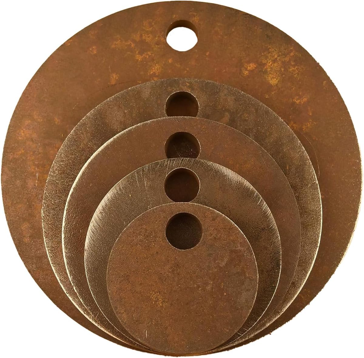 AR500 Steel Circle Shooting Targets 5-Pack (3", 4", 5", 6", 8") - 1/2" Thick, Rifle-Rated by HDSteelTargets
