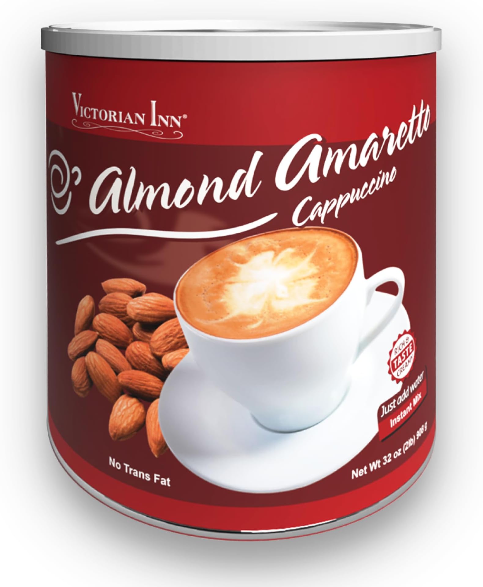 Instant Cappuccino, Almond Amaretto, 2 Pound (Pack of 1)