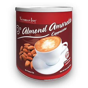 Victorian Inn Instant Cappuccino, Almond Amaretto, 2 Pound Pack of 1