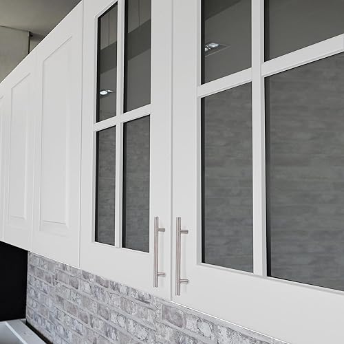 Vista 8 de Design House 189647 - Tiradores sólidos para gabinete, paquete de 10, tiradores de cajón de centro a centro, manijas de cocina modernas, acero Acero