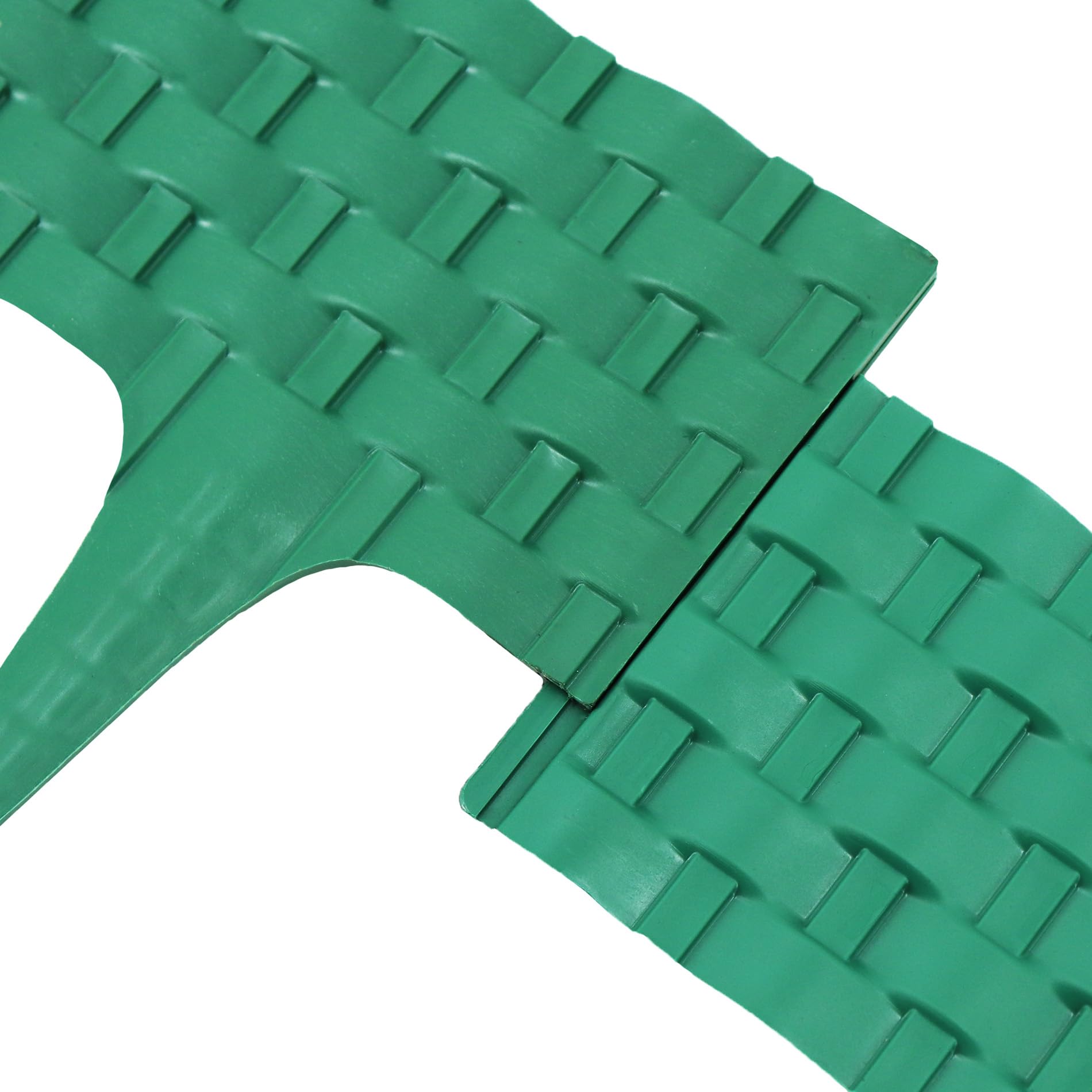 Rasenkante Rattanoptik I Grün I 20x80 cm Module I Kunststoff Beeteinfassung für Beet-& Rasenabgrenzungen I Flexible Beetumrandung Rollboarder