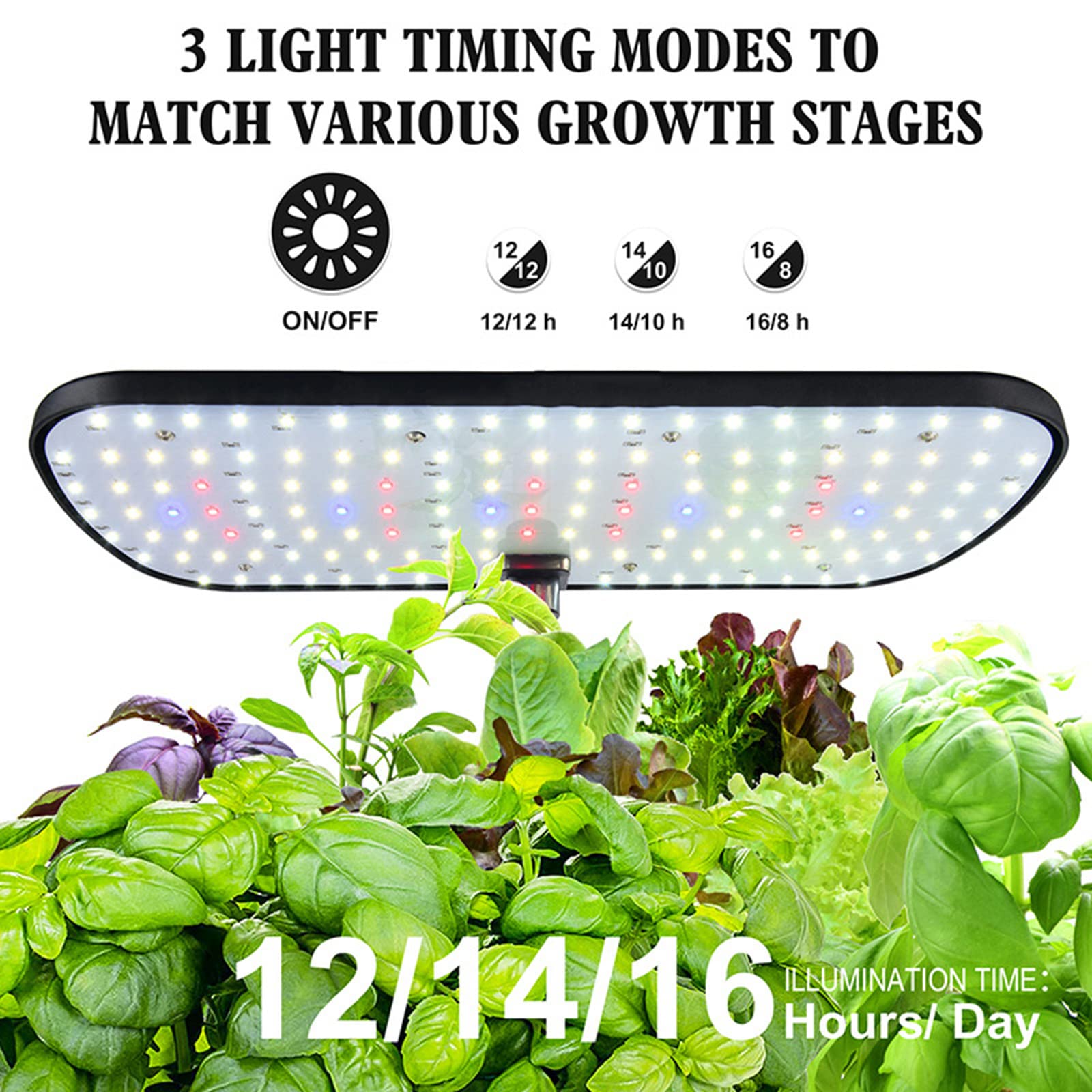 Sistema de Cultivo hidropónico, 12 cápsulas kit de iniciación de jardín para interior con luz crecimiento, Kit de germinación inteligente con función de sincronización de ciclo, Altura Ajustable#2