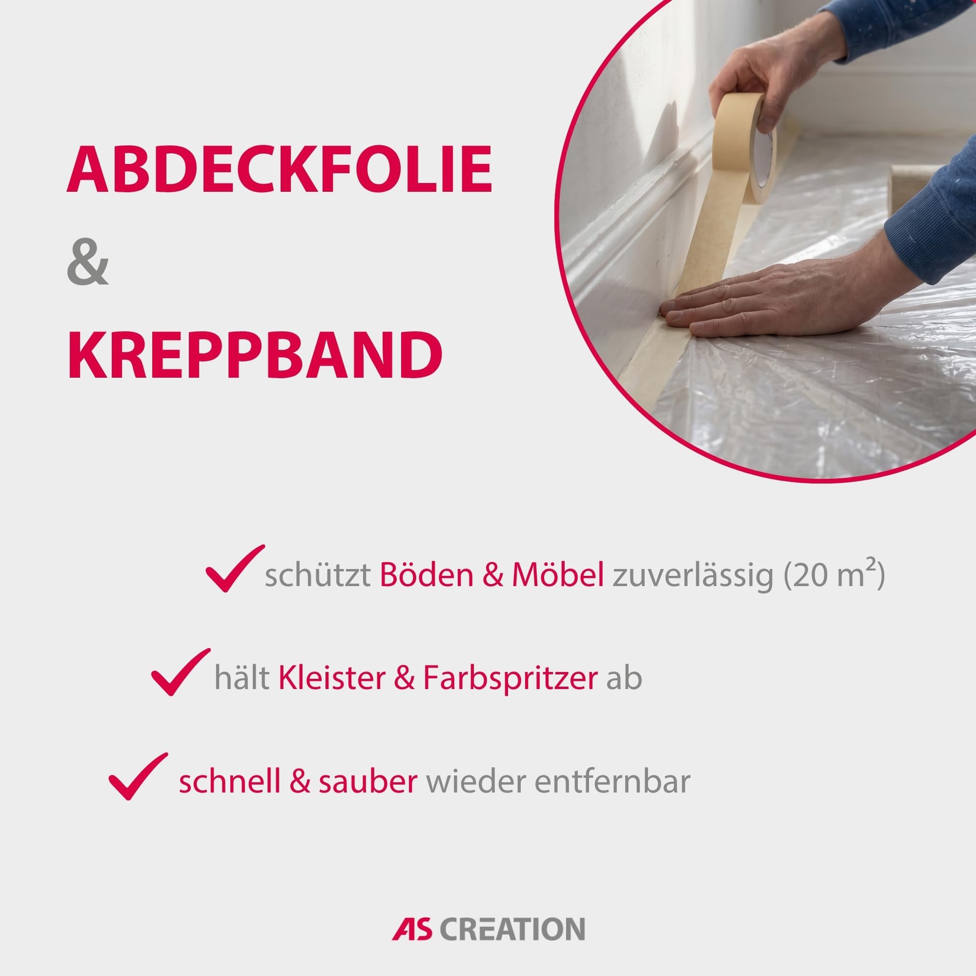 A.S. Création XXL-Tapezierset 15-teiliges Set für Tapezierarbeiten Renovierungsset - Grundausstattung für Tapezierprojekte - 902403