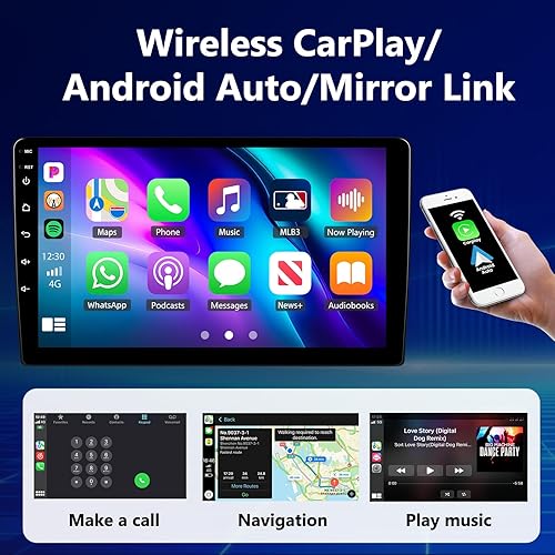 Miniatura 25 de Radio estéreo de coche para Mazda 3 2009 2010 2011 2012 2013, Android 13 2G+64G Carplay inalámbrico Android Auto, 9 pulgadas pantalla táctil coche