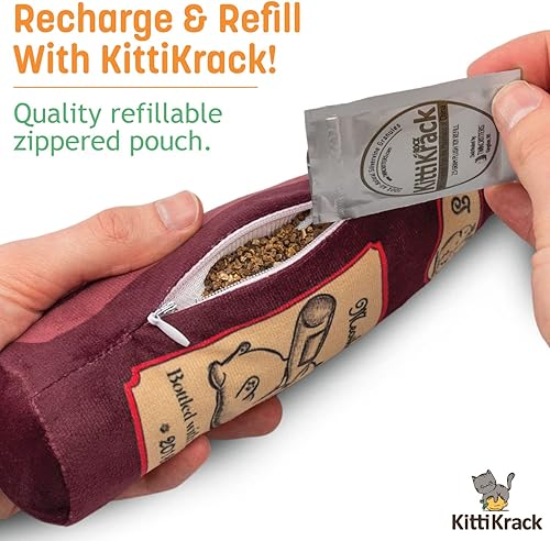 Miniatura 5 de KittiLush - Paquete de 2 juguetes orgánicos de sustituto de hierba gatera Silvervine para gatos y gatitos  100% natural cosechado en la naturaleza