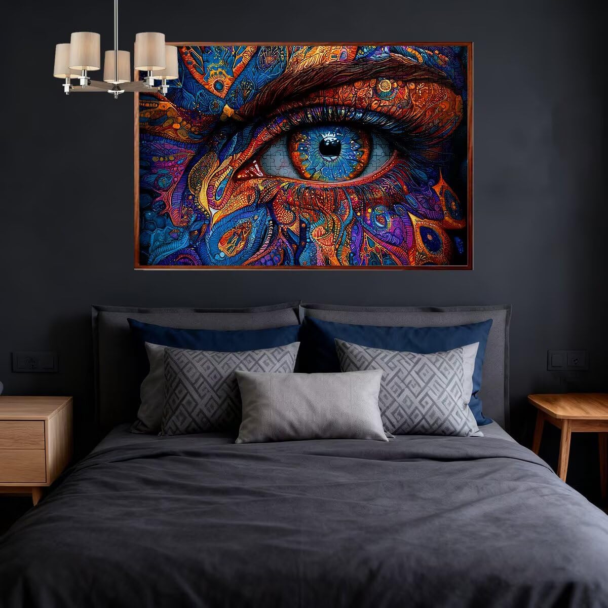 Puzzle 3000 sztuk Abstrakcyjne Puzzle Oko Wymiary 122x81 cm Puzzle Dla Dorosłych Kreatywna Rozrywka, Śmieszne Klasyczne Puzzle Zabawki Edukacyjne Oryginalne Prezenty Dla Kobiet D-28