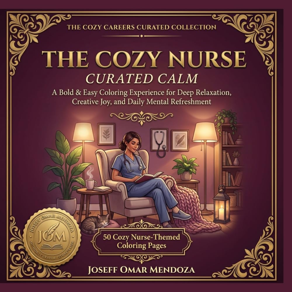 THE COZY NURSE CURATED CALM: A Bold & Easy Coloring Experience for Deep Relaxation, Creative Joy, and Daily Mental Refreshment