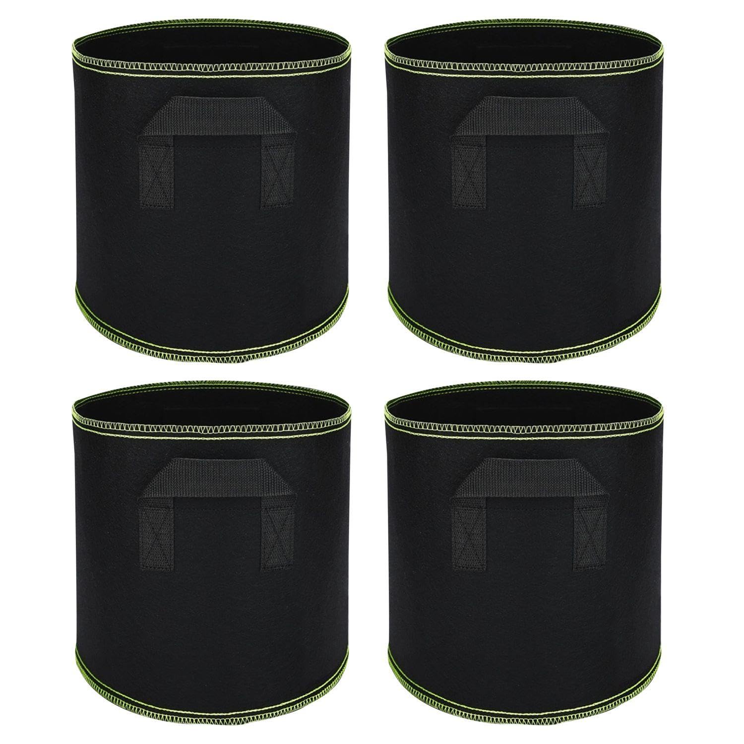 WUFGWBD 4 Pieces Of Planting Bags, Tree Planting Bags With Ears, Beautiful Planting Bags, Non-Woven Planting Buckets