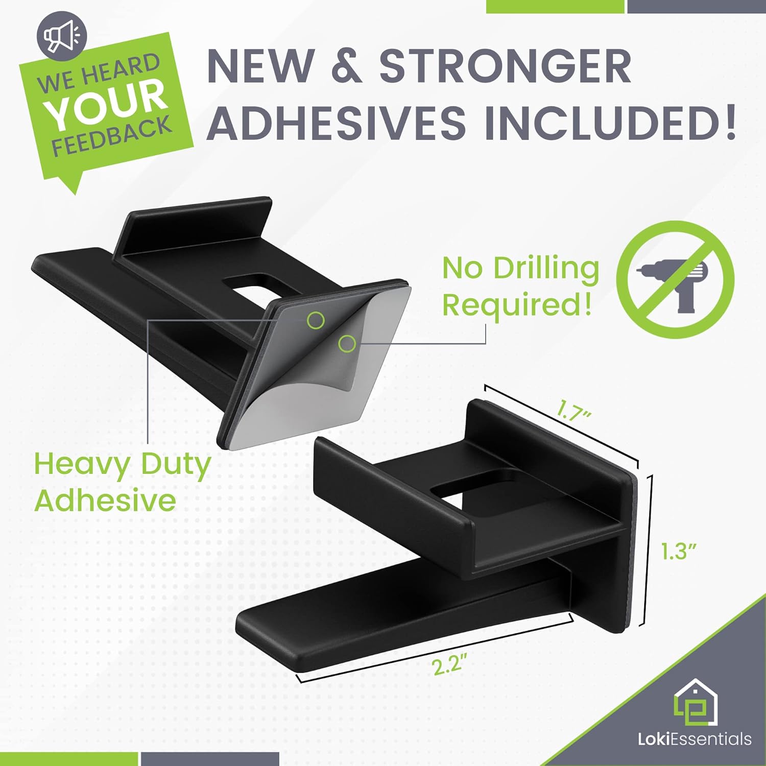 LokiEssentials Adhesive Hat Rack Display Hooks for Wall & Door (12 Pack) Baseball Cap Holder, Closet & Storage Organizer, Strong Cap Hanger for Room & Mancave, No Drilling, USA Patent Pending (Black) : Home & Kitchen