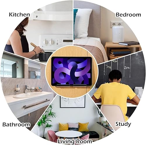 Miniatura 4 de Tablet Wall Mount,Acrylic Cellphone Stand  Cell Phone Stand  for Home Office Restaurant Teachers Chefs Gym Kitchen Retail Store Hotel Hospital