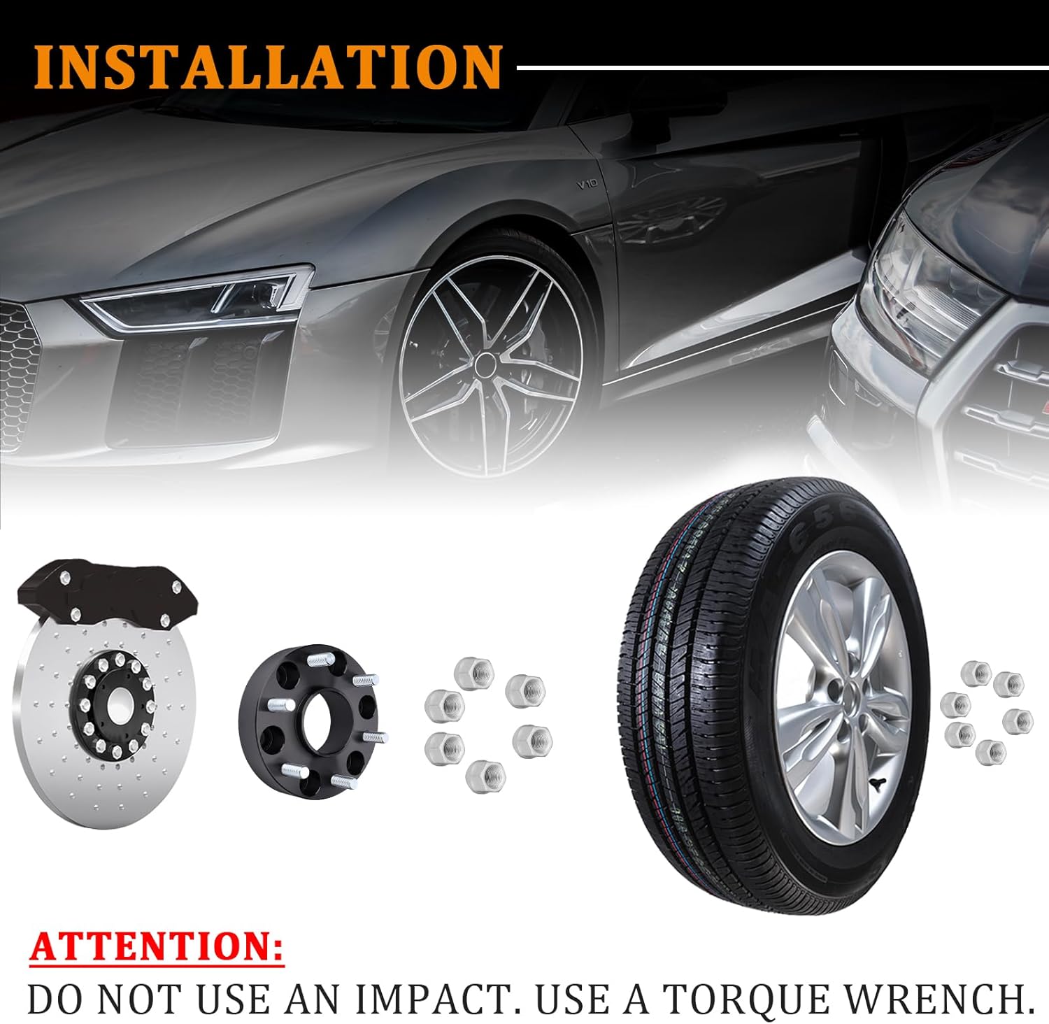 2pcs Wheel Spacers 1.5" Thick/6x5.5'' Pattern/Inner Diameter: 78.1mm Fits 1988-2020 for Chevy Suburban/Avalanche/Tahoe/Silverado; for GMC Yukon/Sierra/Savana Hubcentric Wheel Spacers