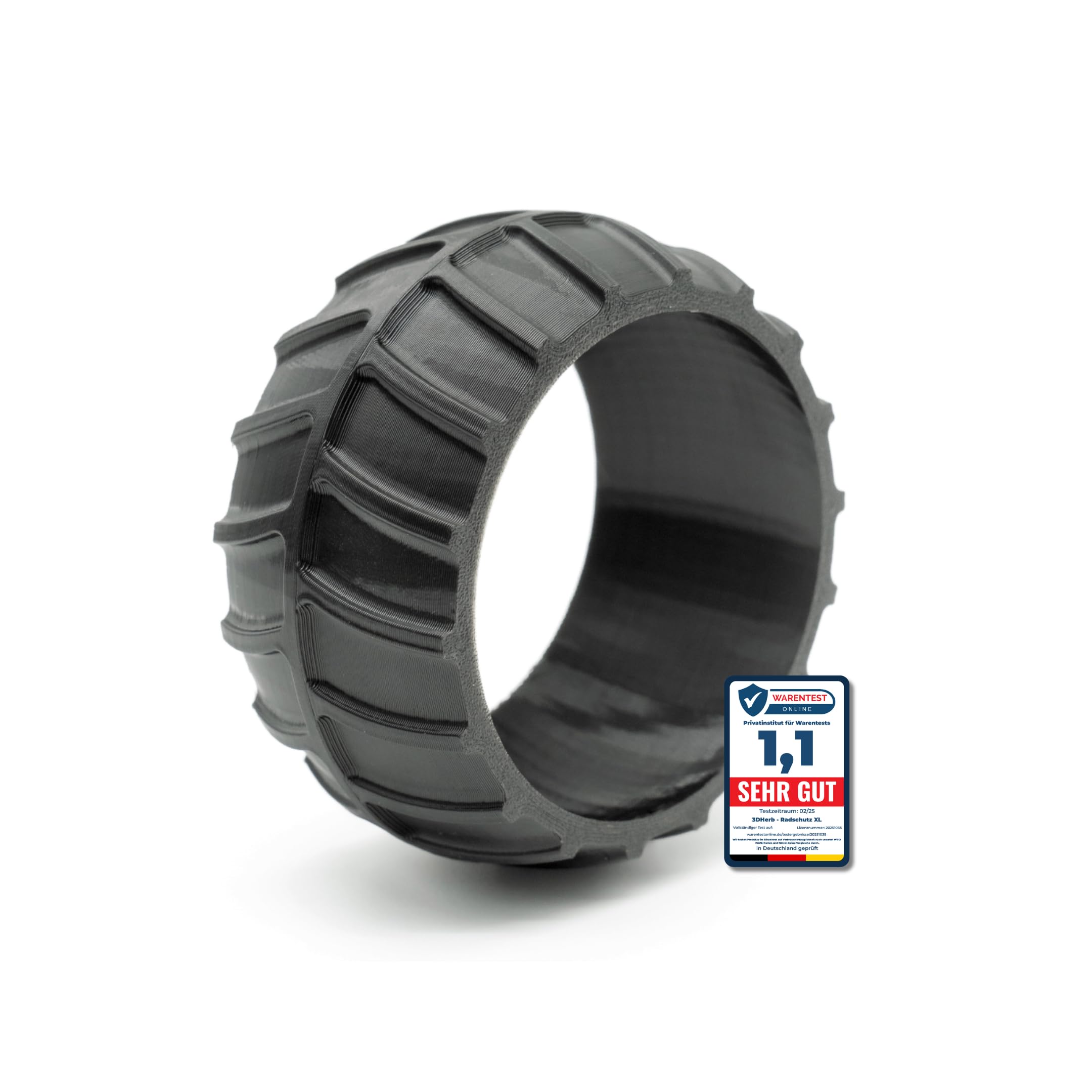 3DHerb Radschutz XL kompatibel mit Worx Landroid Frontrad Profil Erhöhung Überzug M500 M700 S300 M1000 (Plus), LandXcape LX790 uvm. - robustes Profil Tuning - Traktionsverbesserung Made in Germany