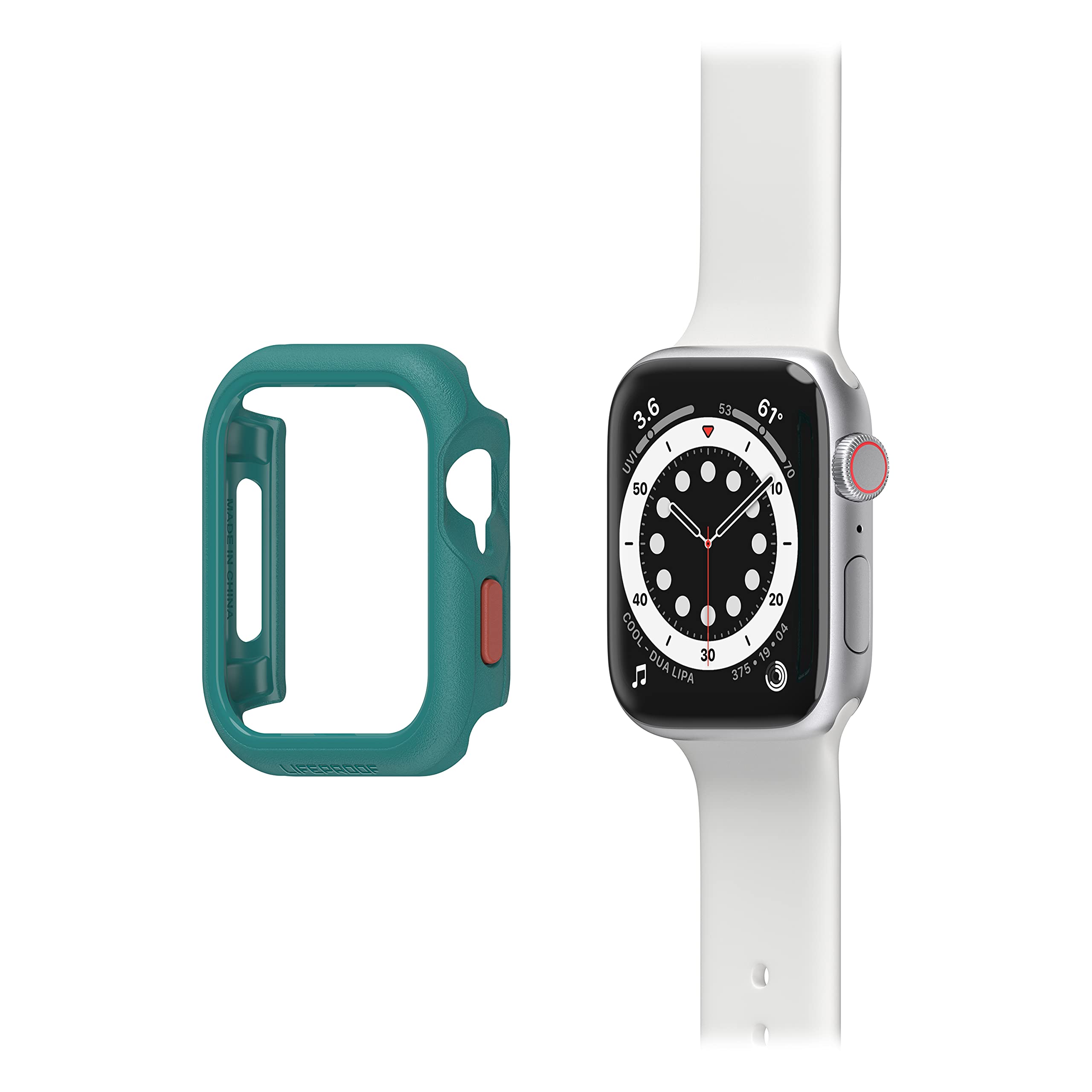 LifeProof etui na zegarek Apple Watch Series SE 2. & 1. gen/6/5/4 44mm, Odporny na upadki, futerał ochronny do zegarka Apple Watch, chroni wyświetlacz i krawędzie, Teal