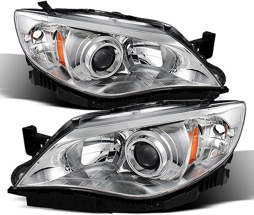 ACANII - Para Subaru Impreza WRX STi Outback Sport 2008-2011 faros delanteros delanteros 08-11 lado del conductor + del pasajero