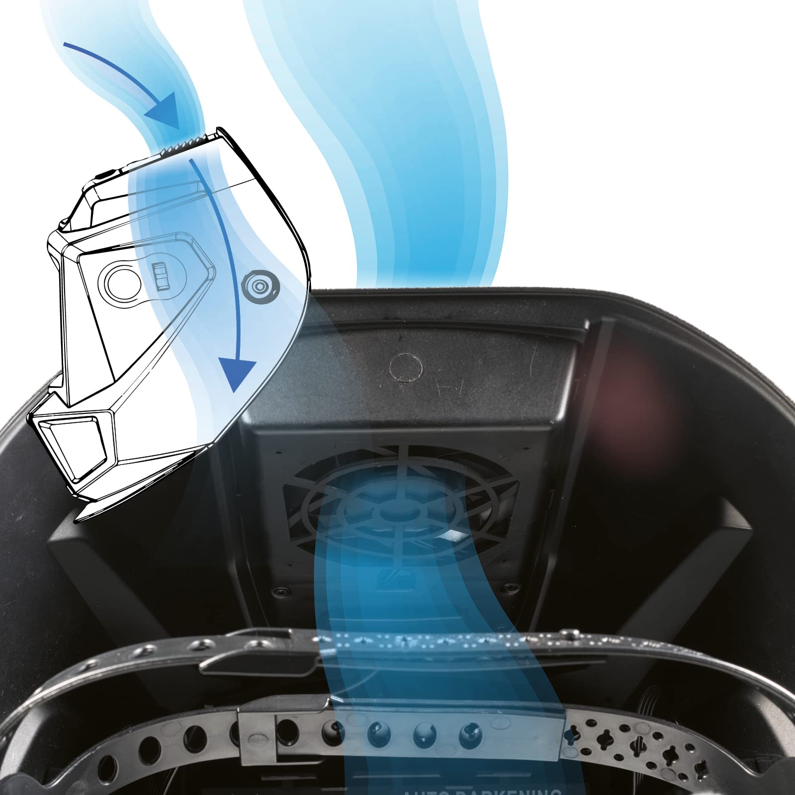 TELEFUNKEN TSH1 Automatik Schweißhelm: Ventilator Kühlfunktion; LED Lampen & automatische Verdunklung; Weld,Cut,Grind-Funktionen