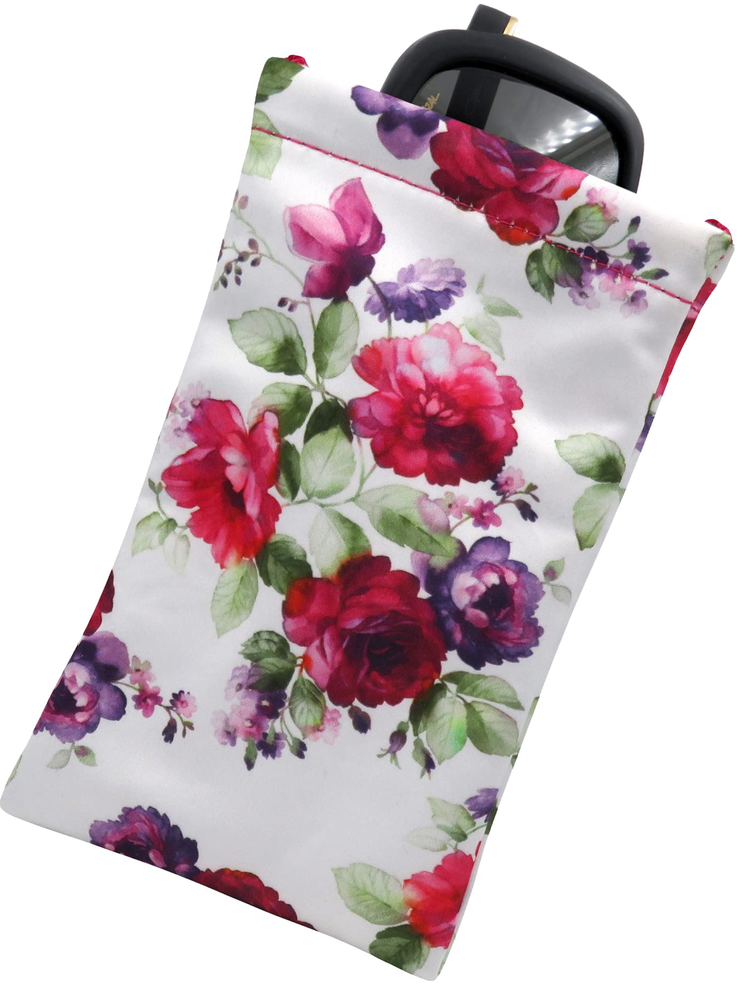 soft sunglass case squeeze top pouch for large eyeglasses smart phone case and makeup pouch