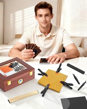 313 Pcs Trading Card Cleaning Kit, Grading & Flattening Set for TCG Collectors Collectible, Restoration Repair Fix Kits Bent Flatten Lifted Edges Accessories (313)