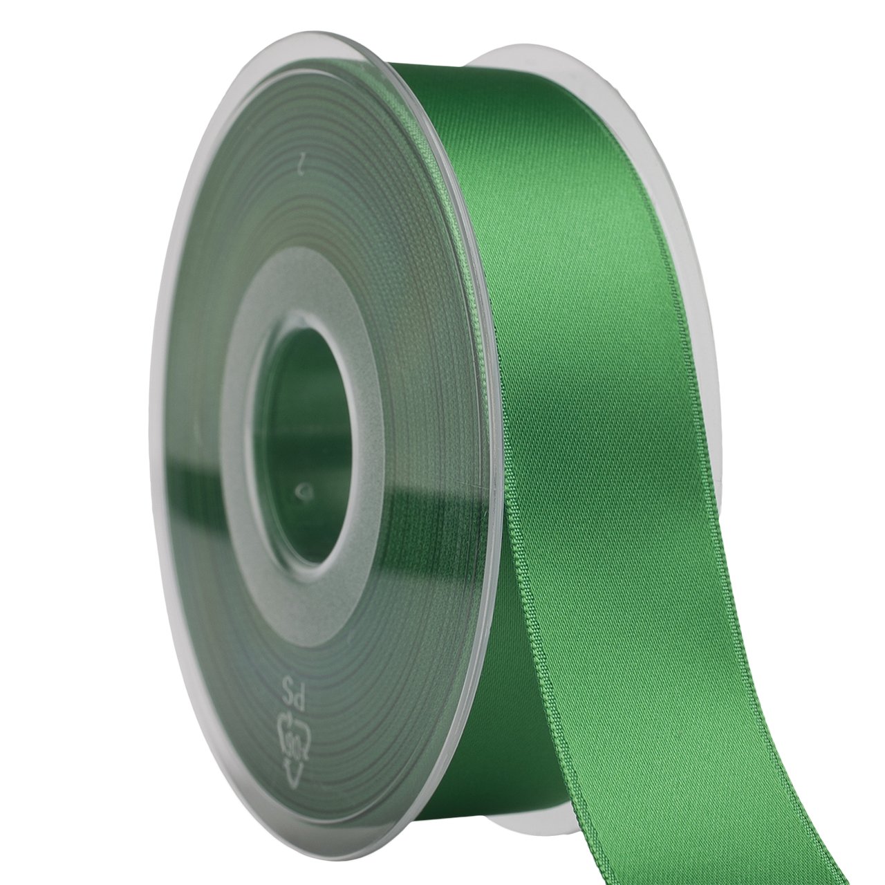 Ruban de satin vert kelly Swiss 2,5 cm x 24,7 m mercerie créative