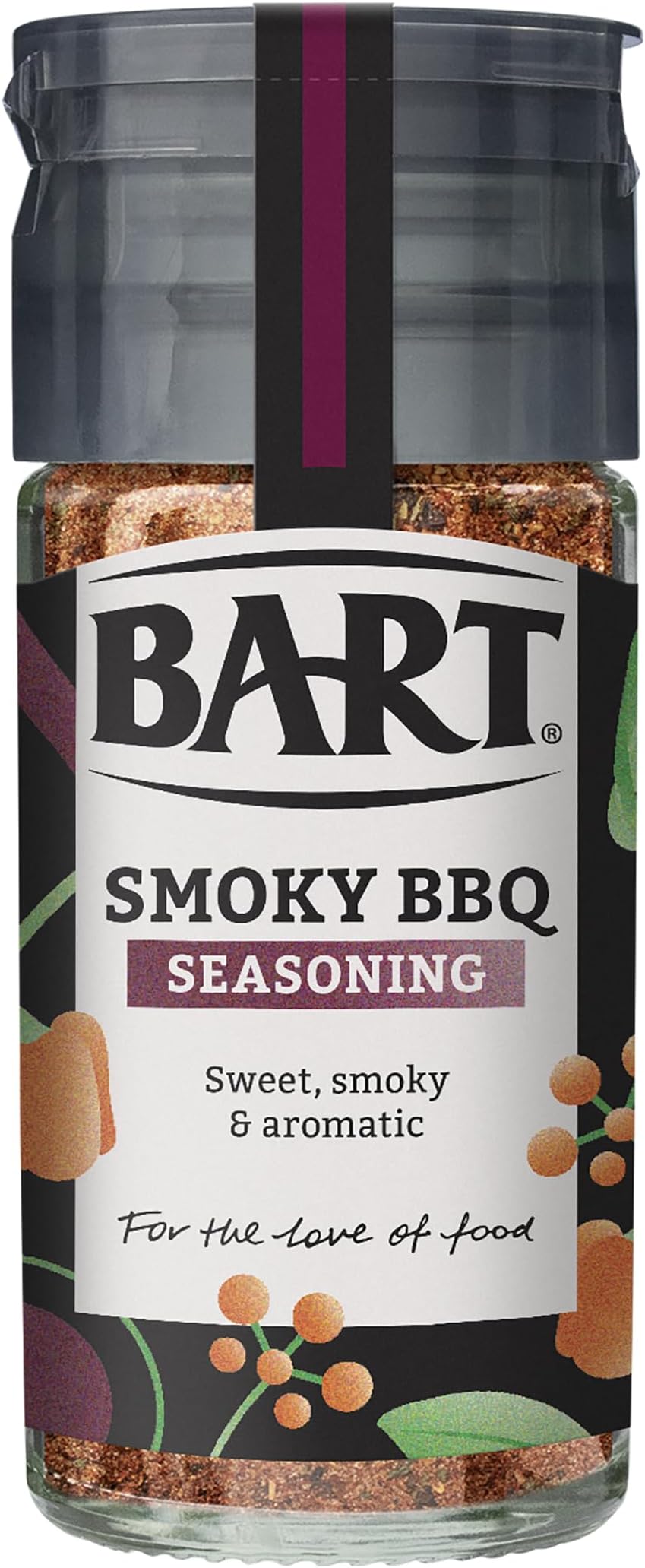 BBQ Seasoning Jar - Pack of 6 x 50g - Sweet & Smoky Blend Ideal for BBQ Meat Including Pork Ribs & Chicken Wings