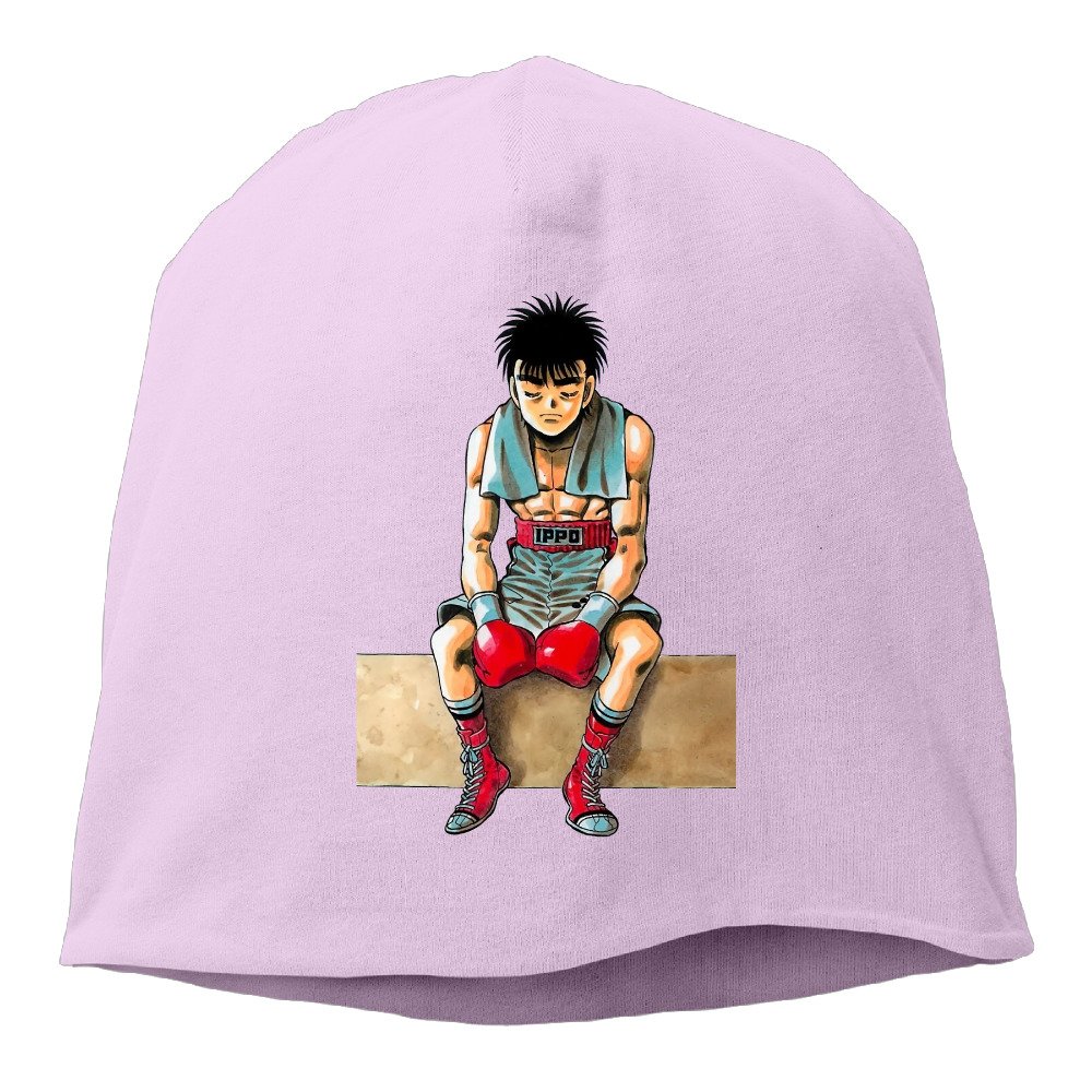 Men's Hajime No Ippo Cartoon Boxing Characters Ski Winter Hats Pink Apparel