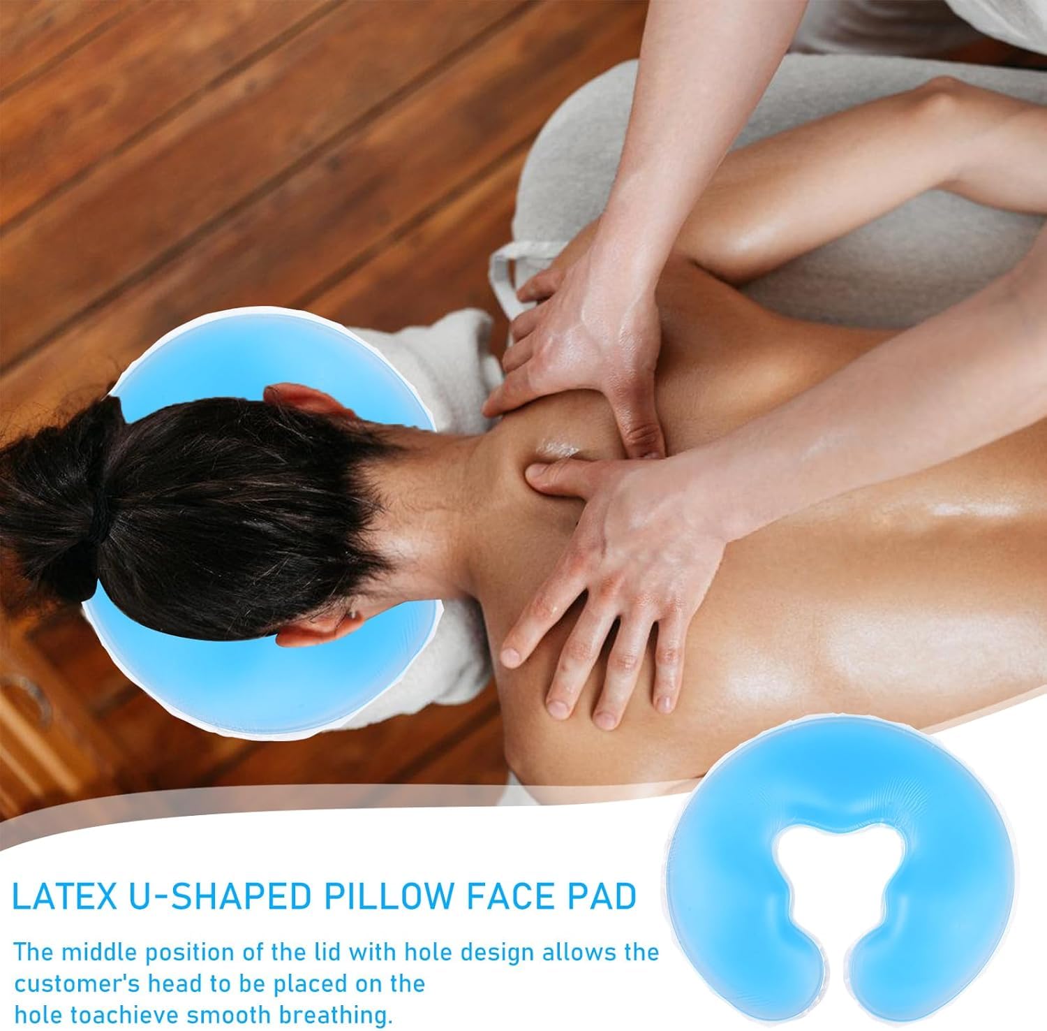 GBKDQQ Cuscino per spa in silicone, cuscino per il viso, cuscino in gel, per massaggiare la testa, in gel per il viso, massaggiatore spa, per la cura della pelle, morbida sovrapposizione