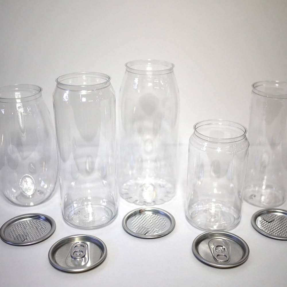 Amazon｜TOP-CAN 缶シーリングマシン専用缶ボトル容器 透明