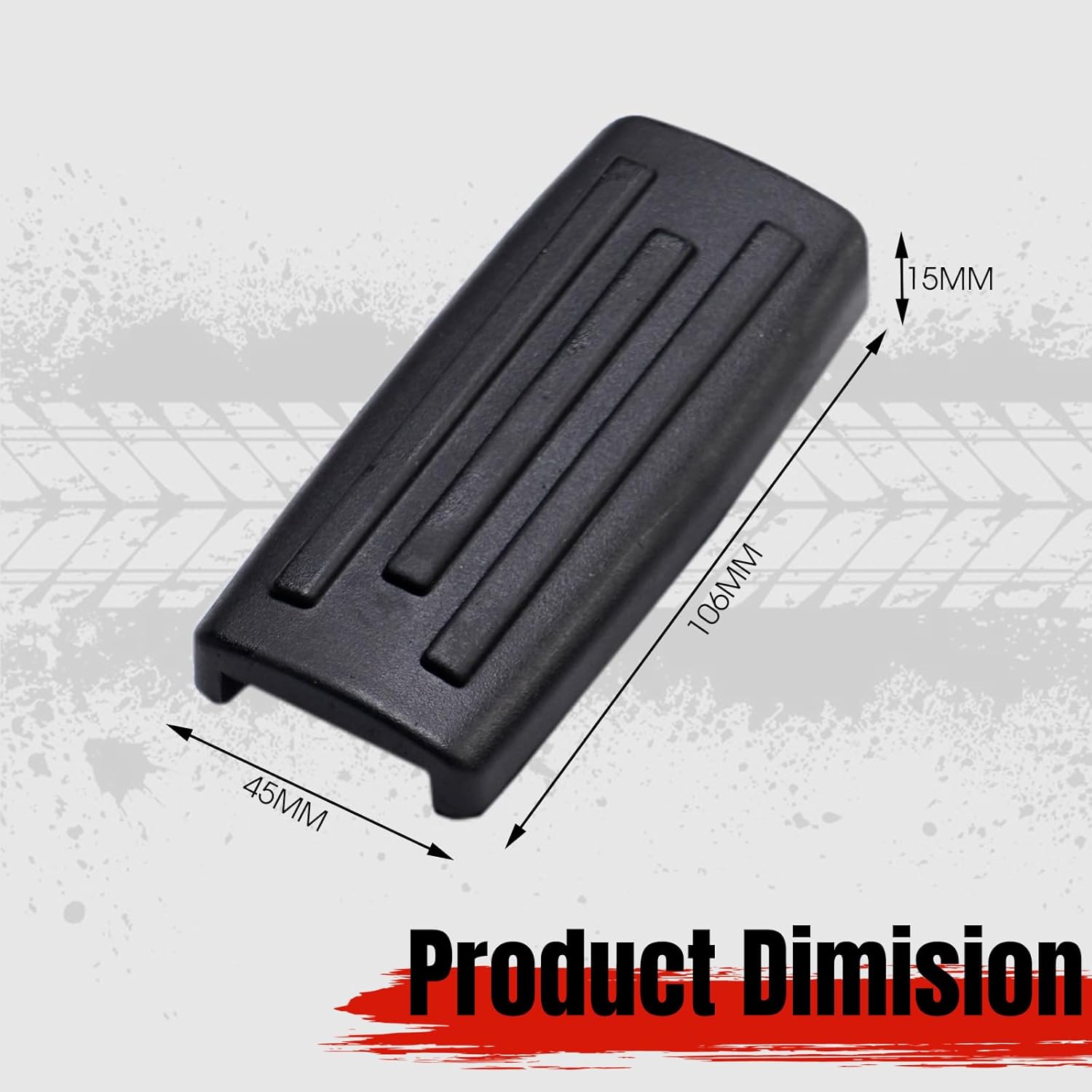 A&UTV PRO Larger Brake Pedal & Sporty Key Holder for Can-Am Ryker 2019-2024,Can Am Ryker Rally Edition 2019-2024,2PCS