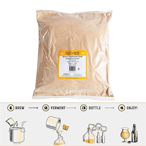 Miniatura 3 de Craft a Brew - Extracto de malta seca para kit de preparación - 6.25 libras oscuro tradicional - Extracto base multiusos - Para cualquier estilo de