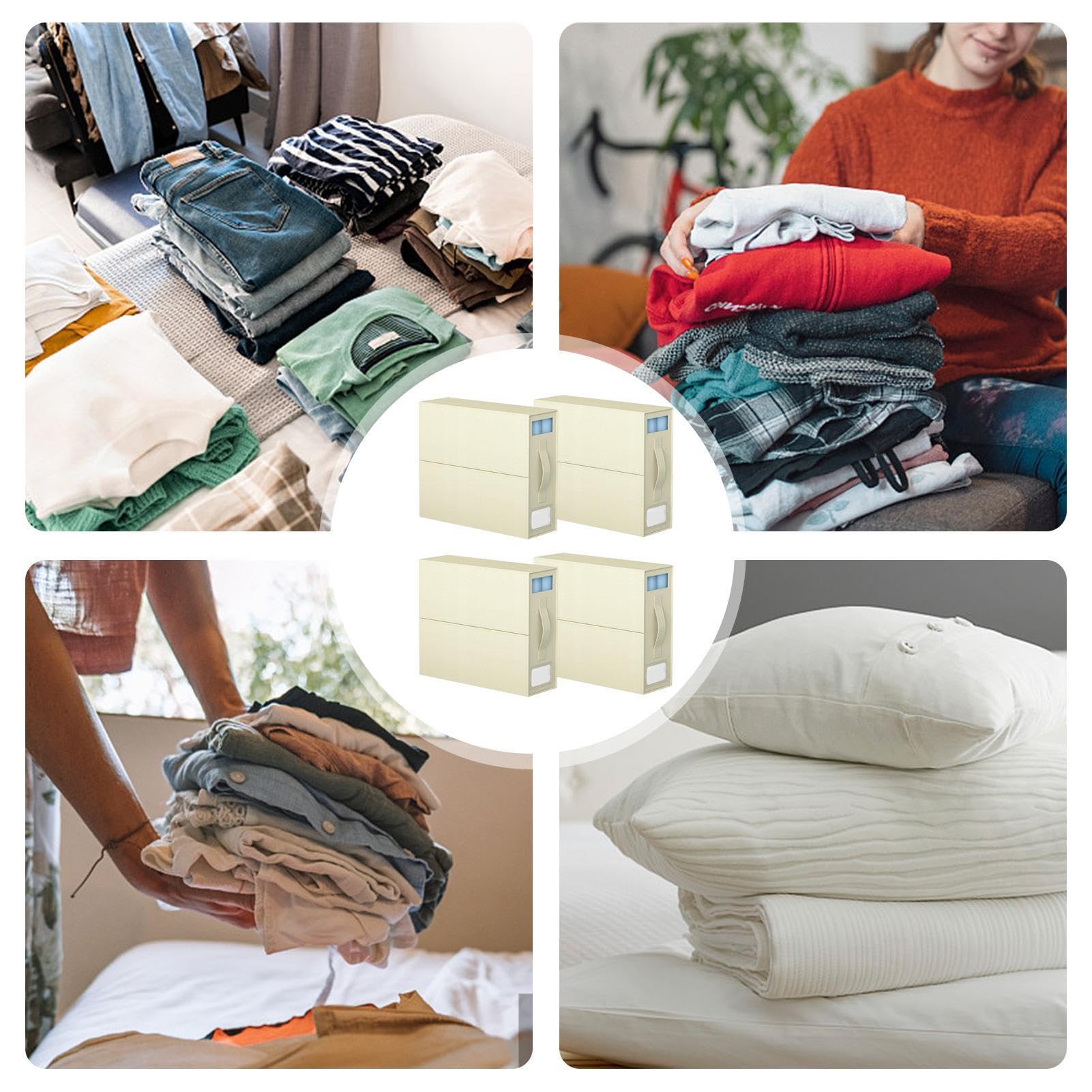 Organizer für 4 Bettlaken, Schrank-Bettlaken-Organizer, Bettwaren-Aufbewahrungsbehälter, Bettdecken-Organizer mit Reißverschluss, praktische Aufbewahrungstasche für Bettwäsche, 38,4 x 11,2 x 32,8 cm | Aufbewahrungsbehälter, Bettdecken-Organizer mit Reißve