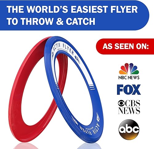 Miniatura 2 de Activ Life Anillos voladores para niños paquete de 2 vuelan recto y no se lastiman 80 más ligeros que los frisbees estándar reemplaza el tiempo de