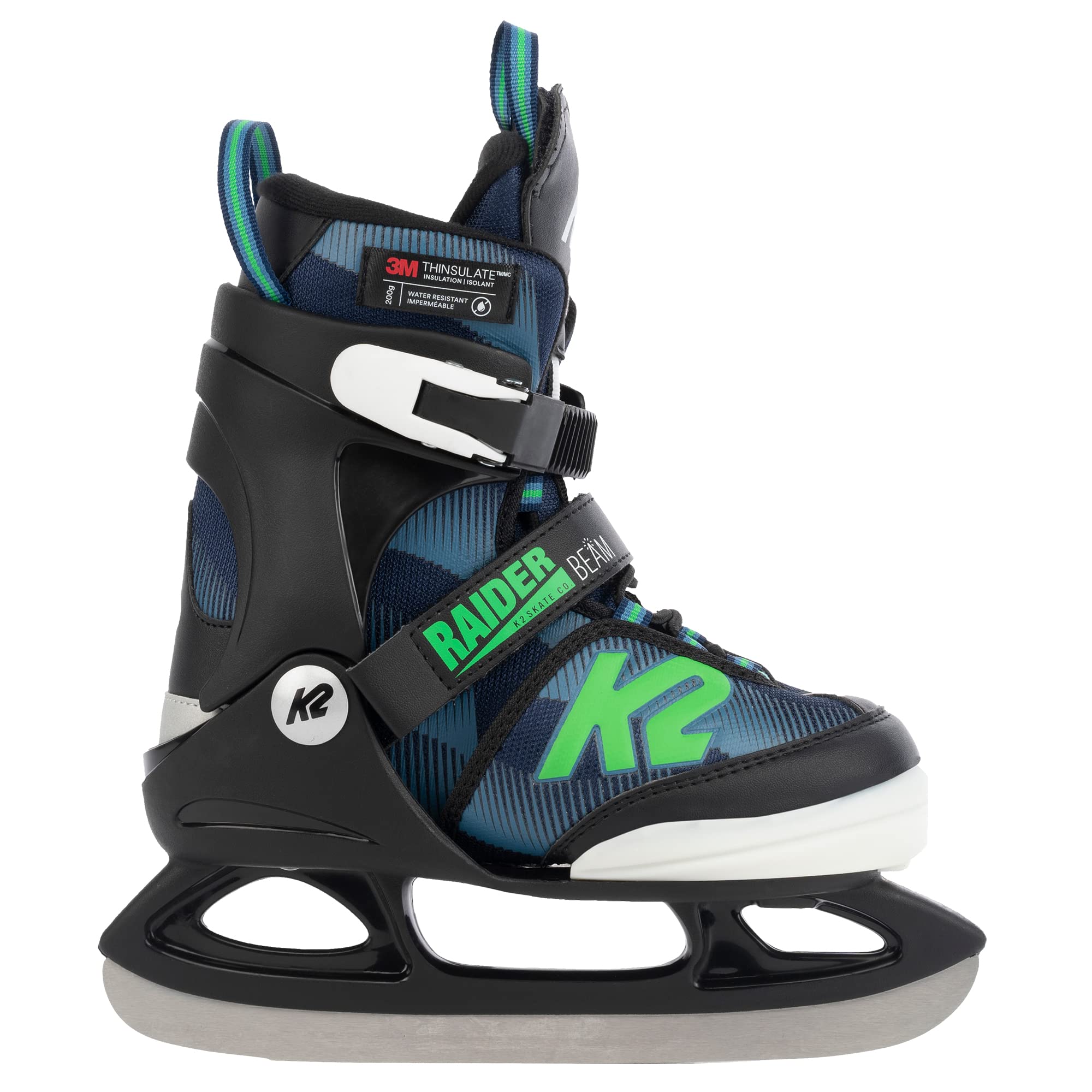 K2 Patines para niño Raider Beam – Blue-Green – 25 F0011, S (UE: 29 – 34 / MP: 160 – 200 / UK: 10 – 1)