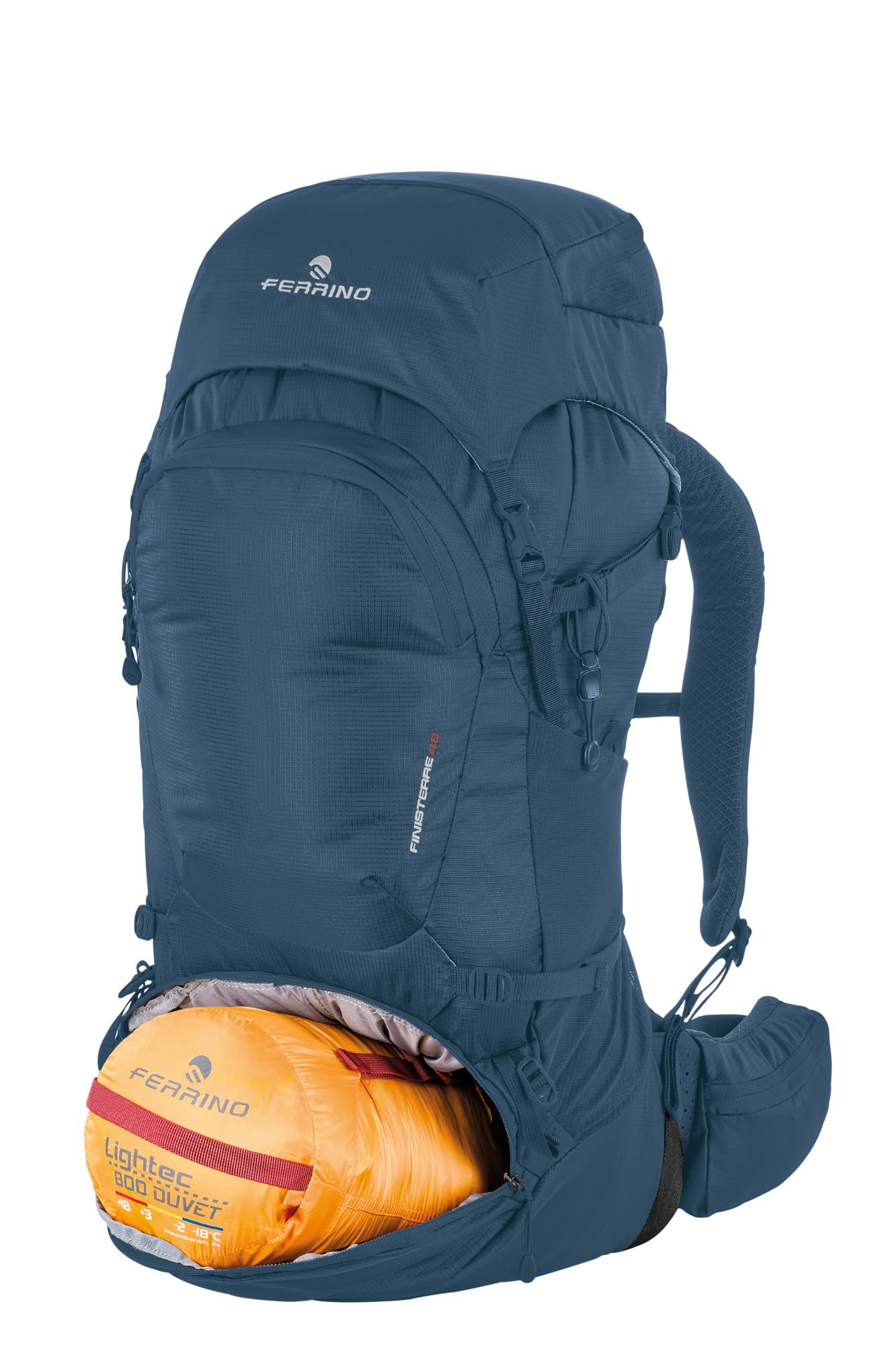 Ferrino Finisterre 48 - Zaino per trekking e cammini (Blu)
