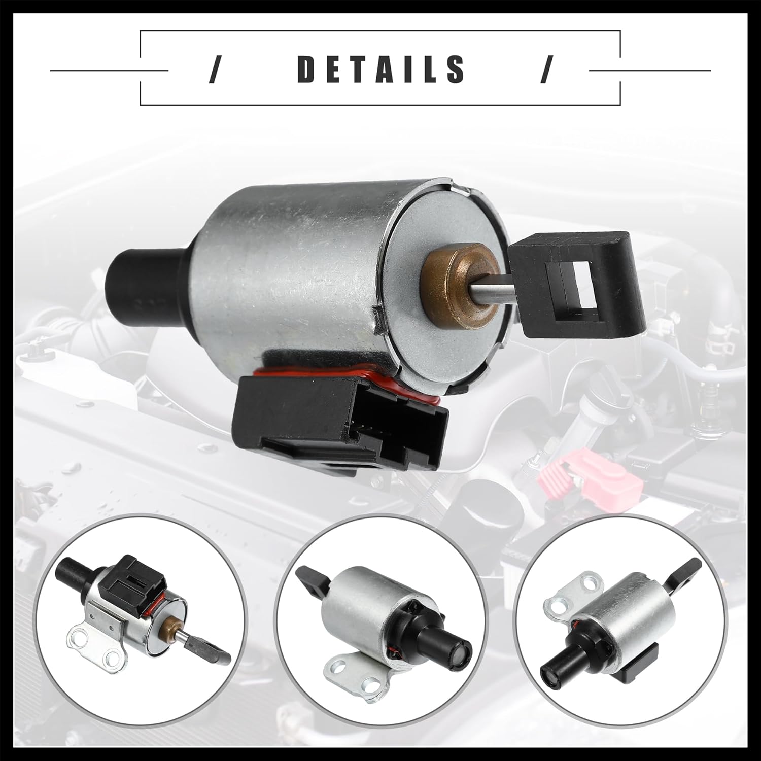 Transmission Step Stepper Motor, for Nissan Altima 2009-2012, Plastic Metal, JF011E, Black Silver Tone Durable Material