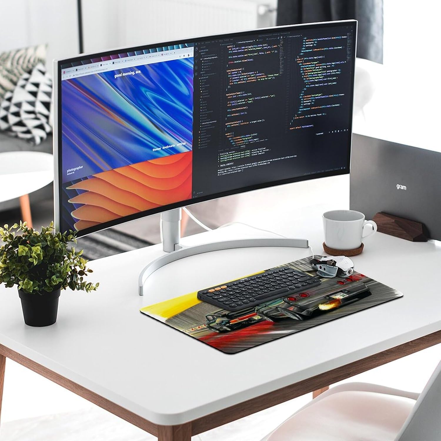 Jdm Japanese Car Art Skyline Gtr R32 Large Mouse Pad for Desk 30x60cm - Image 5