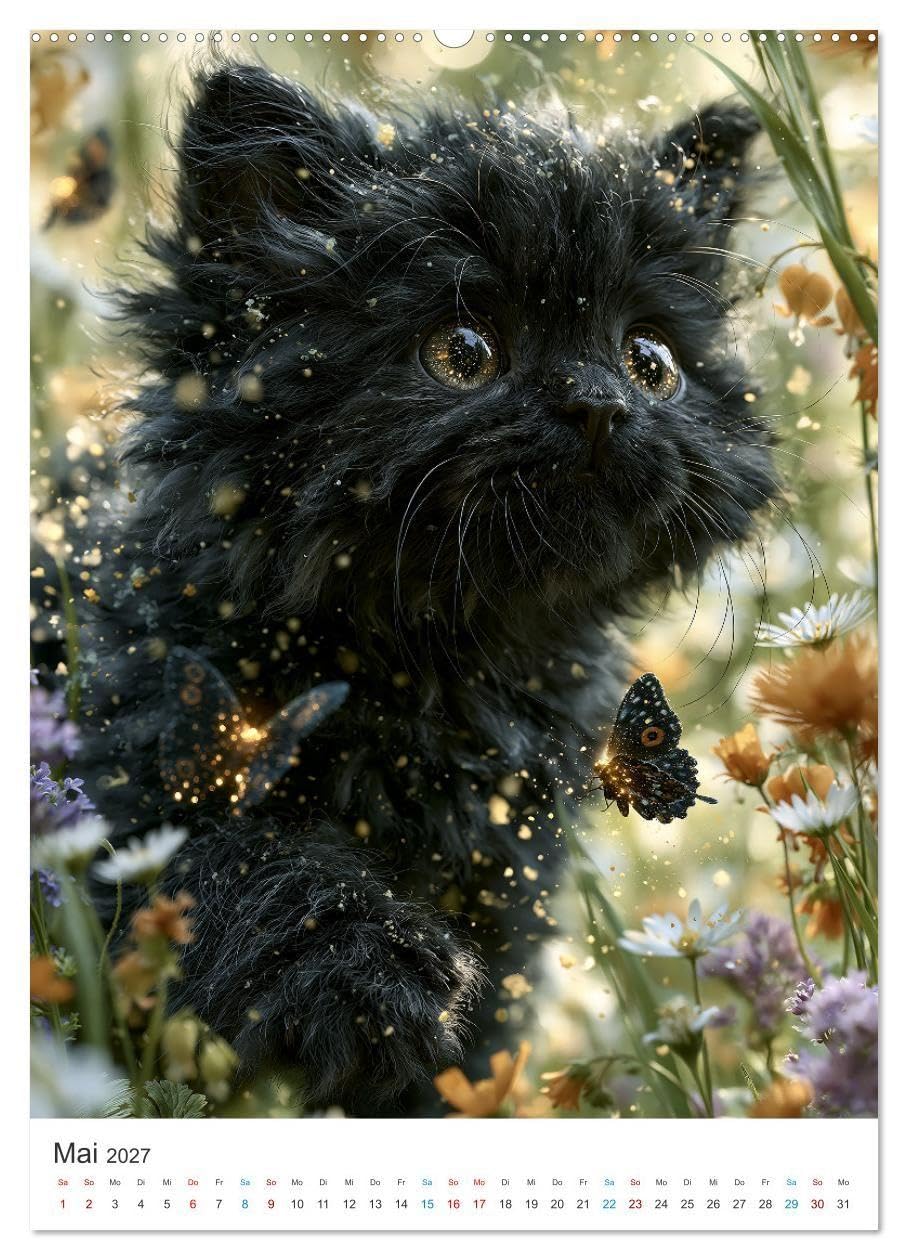 Pfötchen voller Magie (hochwertiger Premium Wandkalender 2027 DIN A2 hoch), Kunstdruck in Hochglanz: Ein liebevoll gestalteter Kalender voller Magie, ... Wohlfühlmomenten. (CALVENDO Tiere)