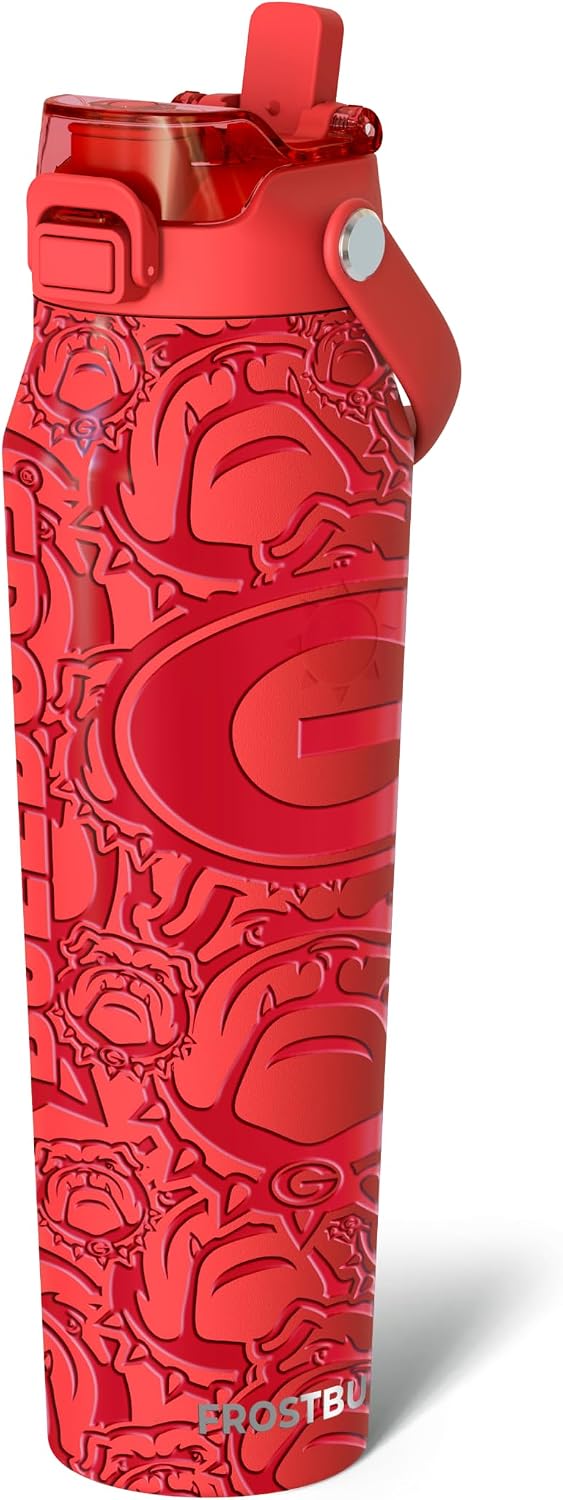 Frost Buddy 32oz Insulated Water Bottle - Straw & Chug Lid - Leak-Proof