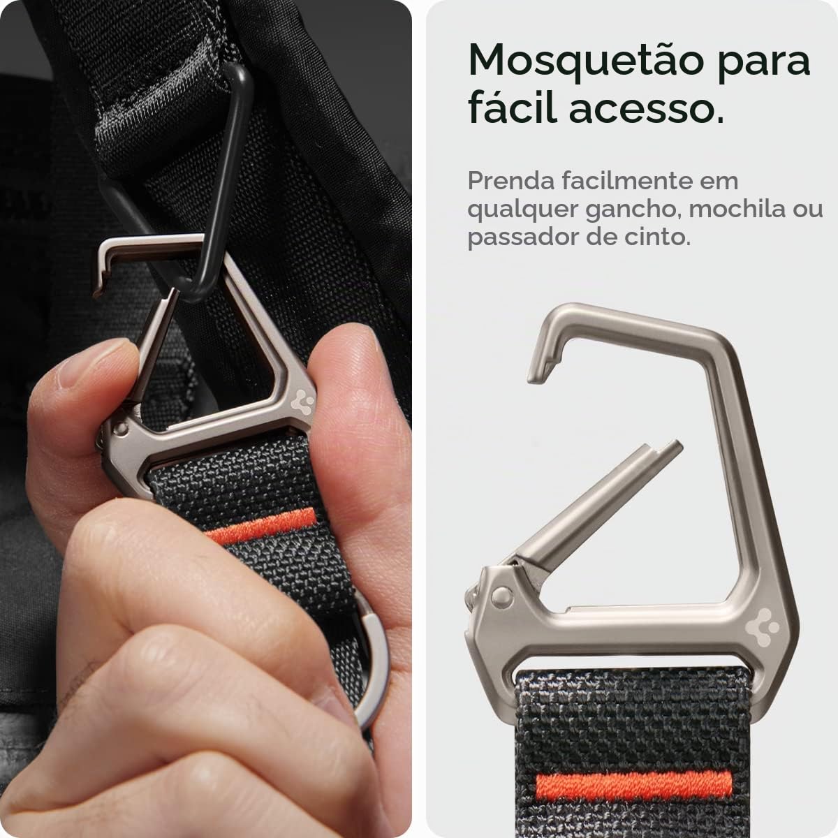 Spigen Life Mosquetão Cordão Chaveiro Alça para Chaves e Itens de