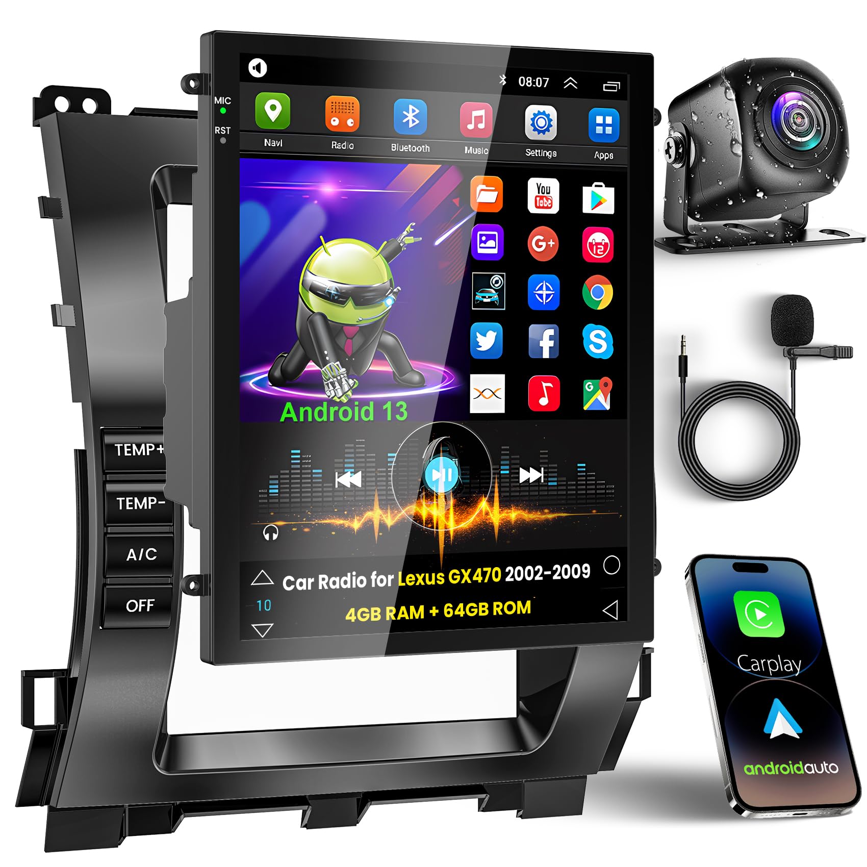 Photo 1 of WOWiViD Car Radio GPS Stereo for Lexus GX470/Toyota Prado